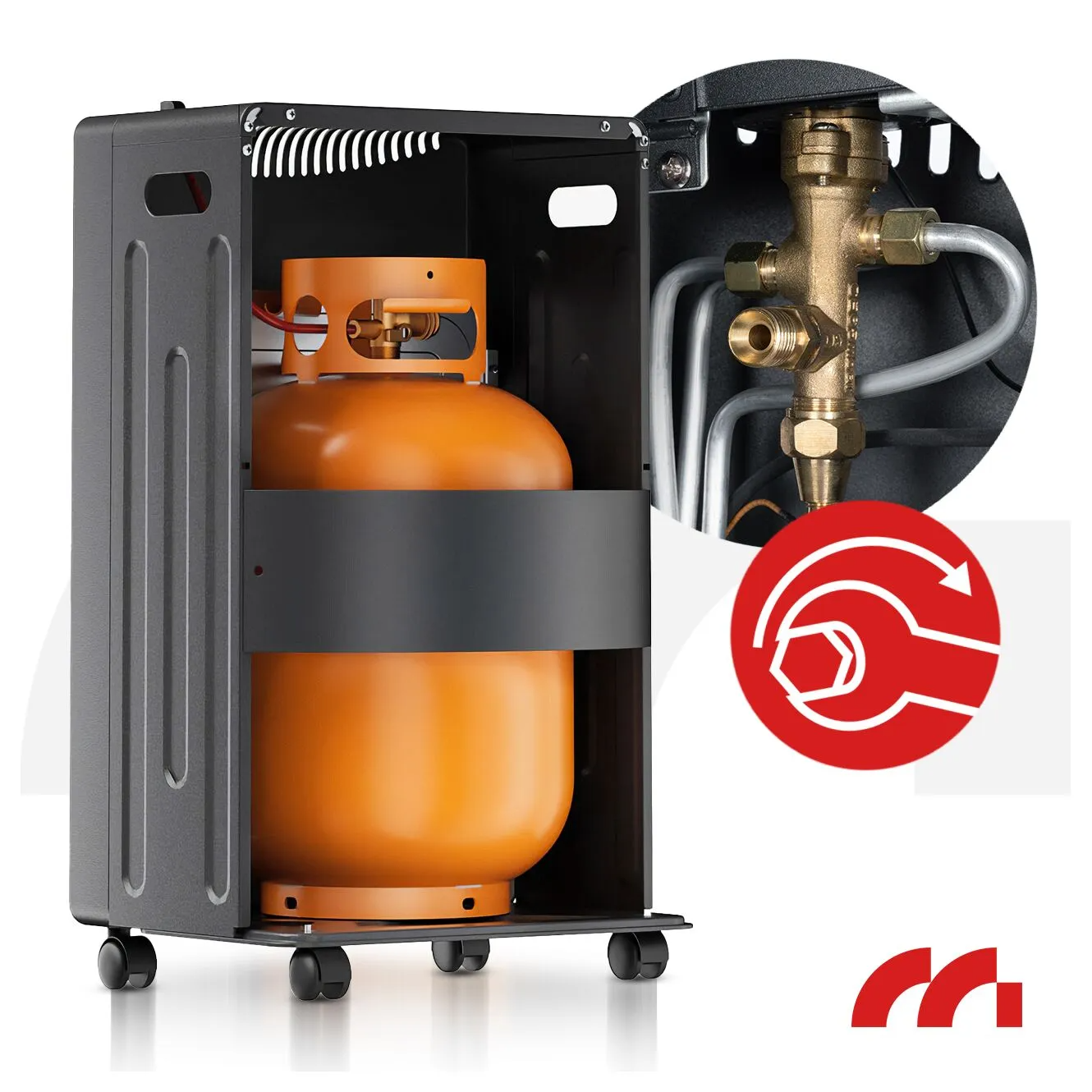 Газовый обогреватель MalTec GAS-5000WT 4,2 кВт керамический с редуктором и шлангом складной (35043) - фото 6