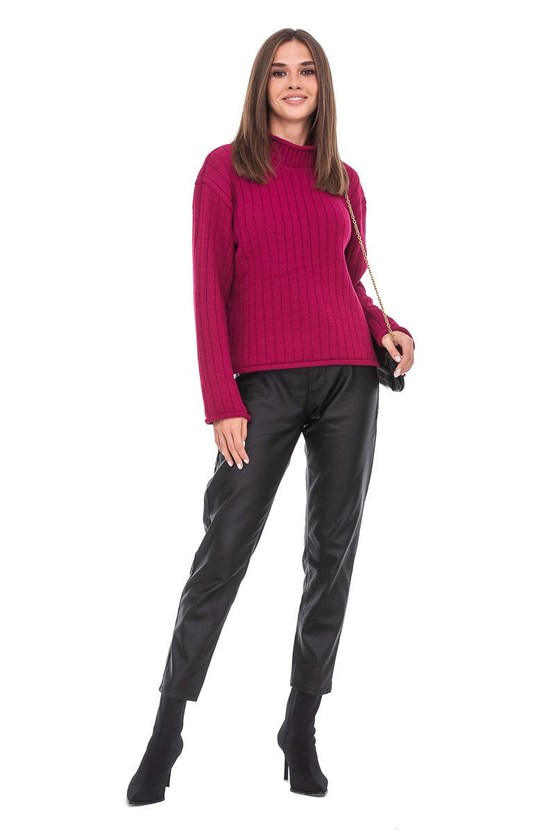 Джемпер с воротником-стойкой SVTR р. 50-52 Малиновый (557) - фото 7 Джемпер с воротником-стойкой SVTR р. 50-52 Малиновый (557) - фото 7