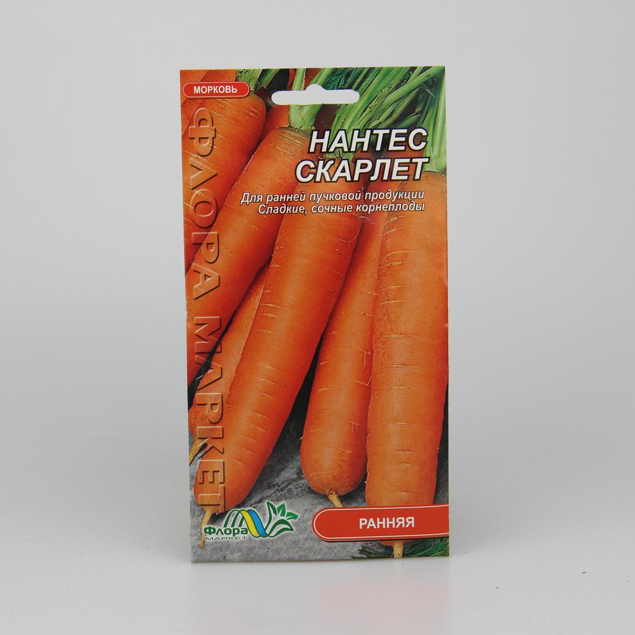 Насіння моркви Нантес Скарлет 3 г (26675)