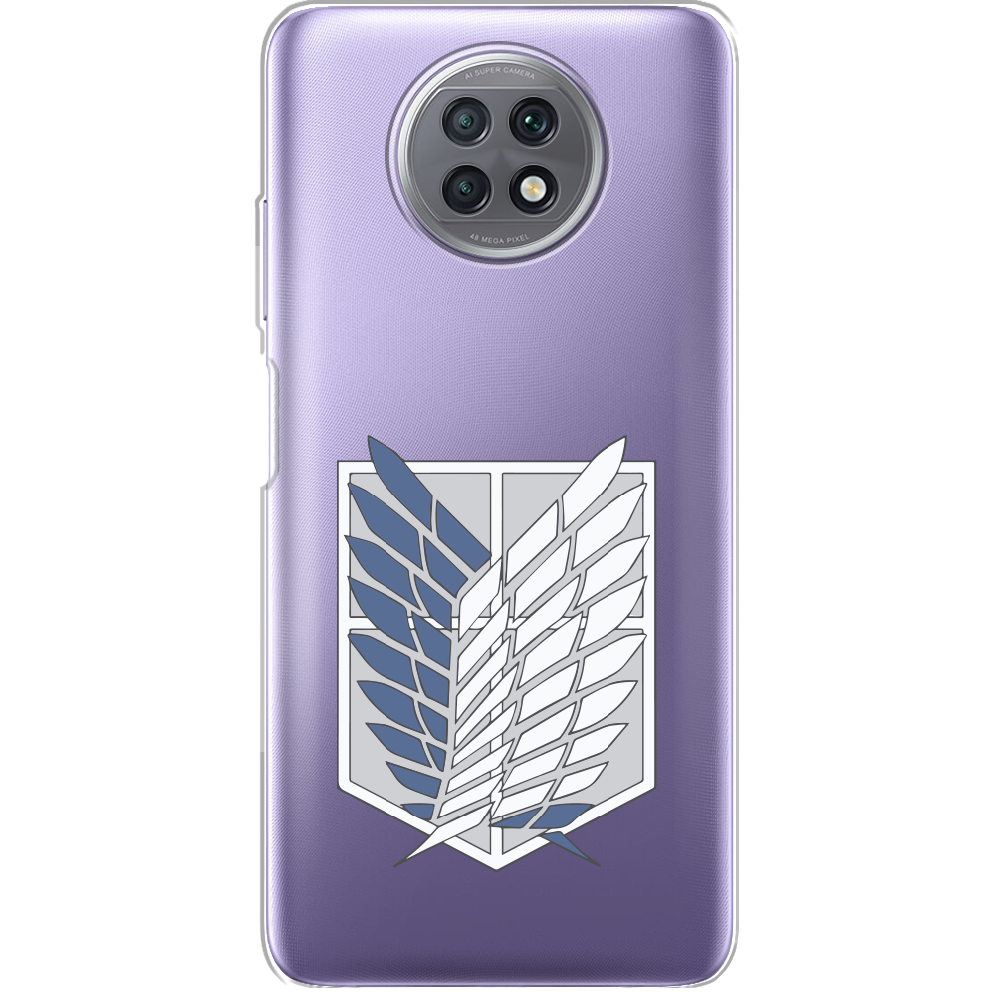 Чехол BoxFace Xiaomi Redmi Note 9T Атака Титанов Крылья Свободы Прозрачный силикон (42123-bk88-42123)