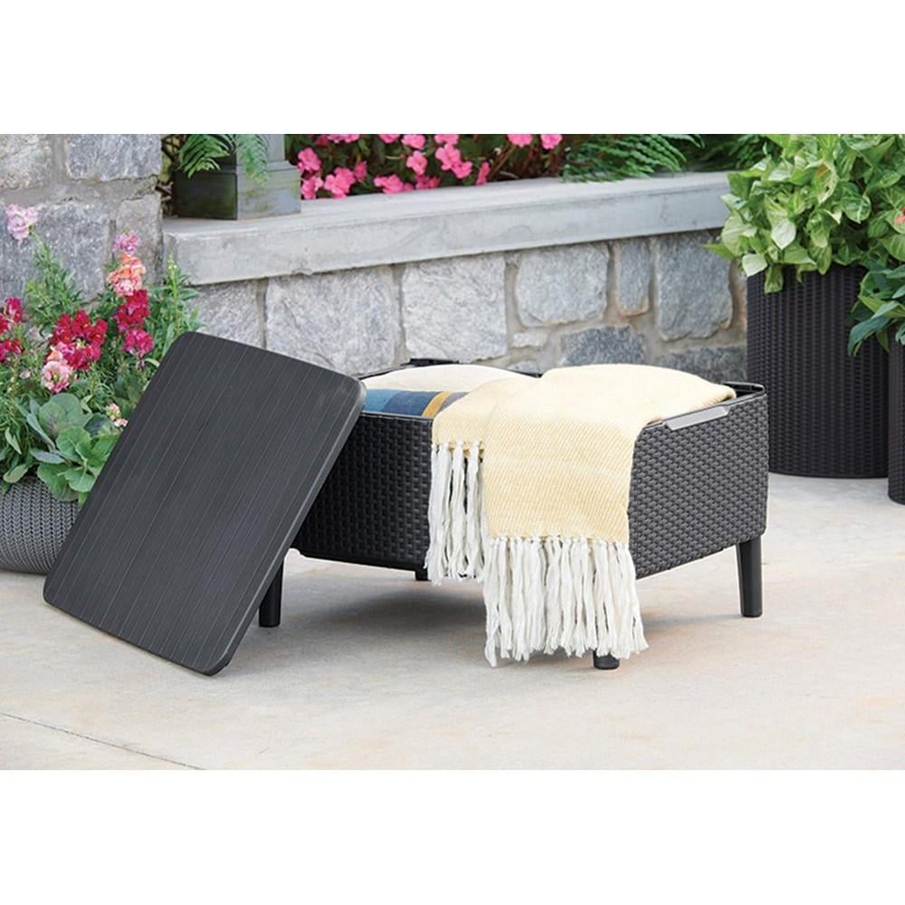 Стол-сундук садовый Keter Salemo table Графитовый (244102) - фото 3