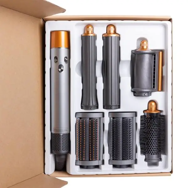 Мультистайлер для волосся Airwrap Complete Long з 6 насадками та датчиком контролю температури 1300 Вт Сірий (147-107-X9G) - фото 11