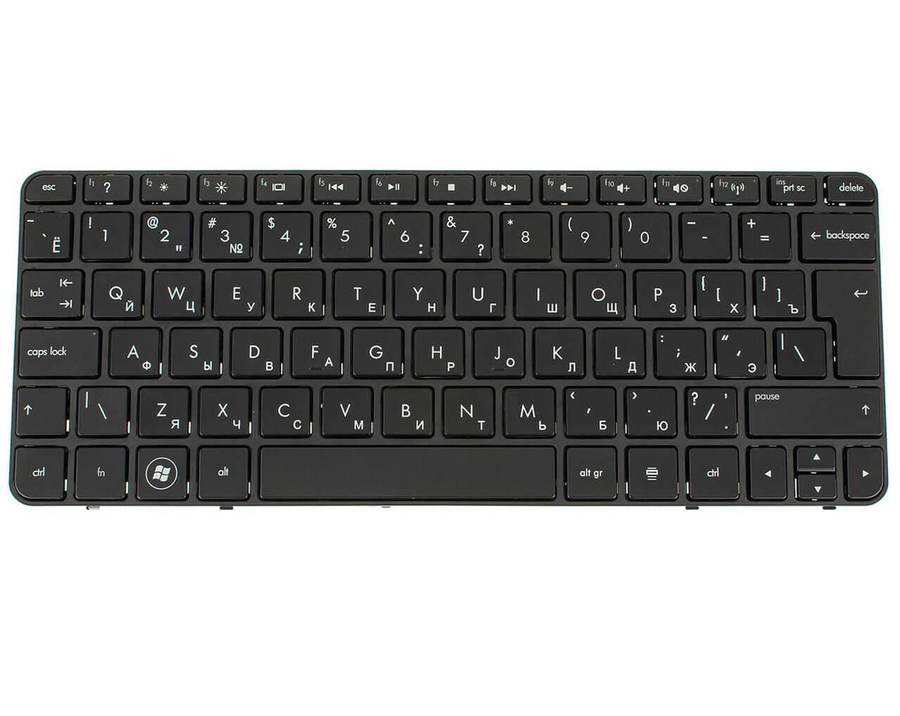 Клавиатура для ноутбука HP Mini 210-1142 матовая (590527-251)