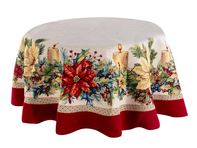 Скатерть гобелен Lefard Catalina круглая 140 см (732-368)
