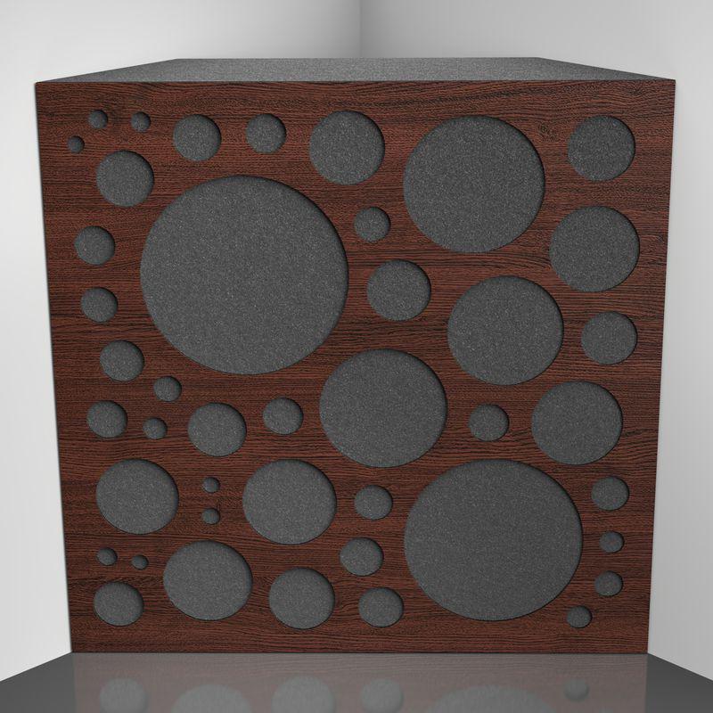 Бас ловушка Ecosound EcoBubble Wenge 50х50 см 100 мм Коричневый (1454)