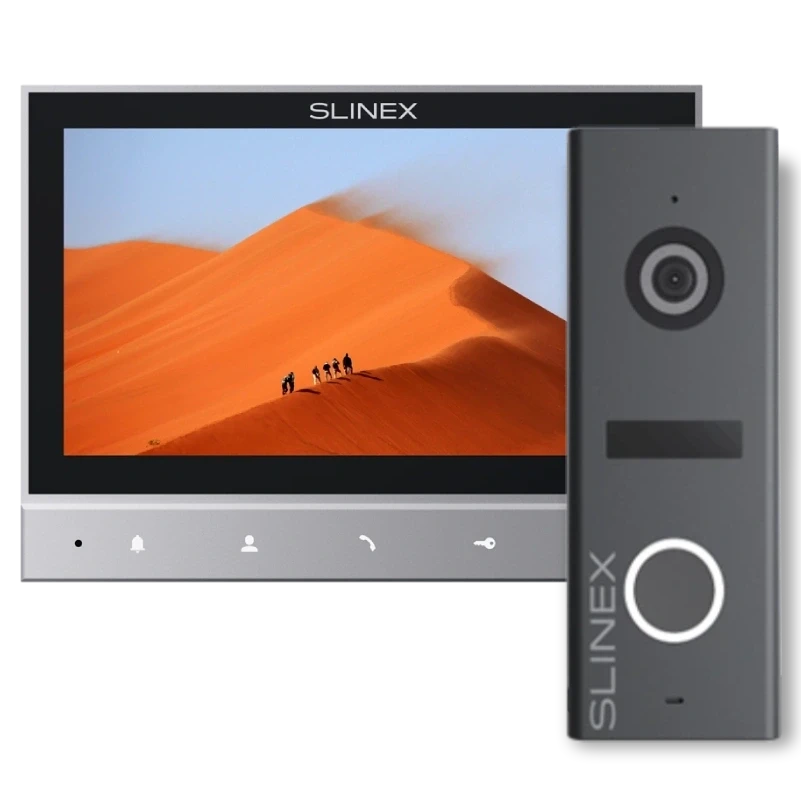 Комплект відеодомофон/панель виклику Slinex SK 7 Cloud Slinex SK 7/ML-17HD Graphite (2863455584)