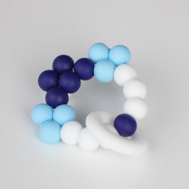 Прорезыватель силиконовый мини Баловень Snowflake Vibe