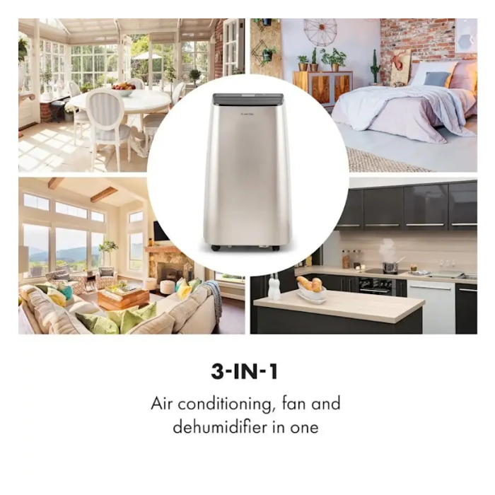 Кондиціонер мобільний для дому KLARSTEIN Metrobreeze 9 Paris на колесах 9000 БТЕ/год (10028189) - фото 10 Кондиціонер мобільний для дому KLARSTEIN Metrobreeze 9 Paris на колесах 9000 БТЕ/год (10028189) - фото 10