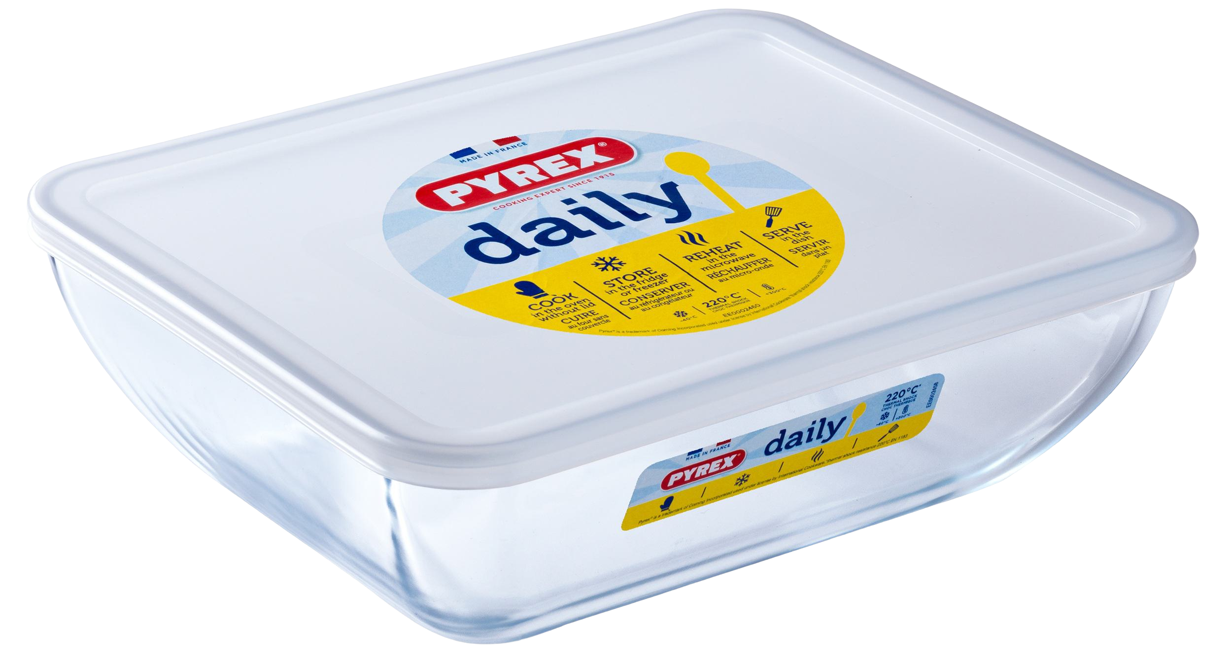 Форма для випікання Pyrex Cook&Store прямокутна скляна 22х17 см 1,3 л (342P000/3646)