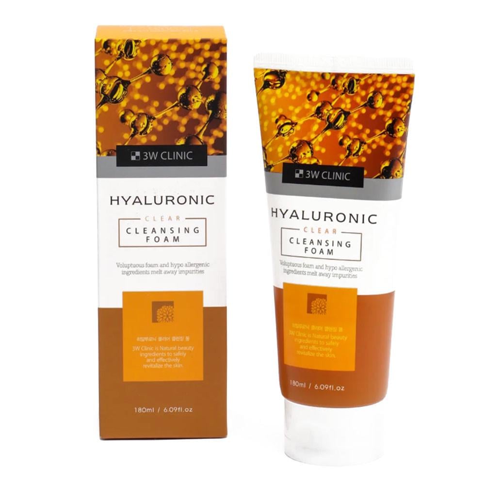 Пінка для вмивання зволожуюча 3W Clinic Hyaluronic Clear Cleansing Foam 180 мл (2005776585)