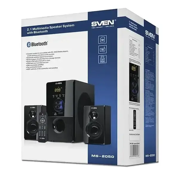 Акустическая система Sven MS-2050 Bluetooth USB/SD/FM (100793) - фото 9