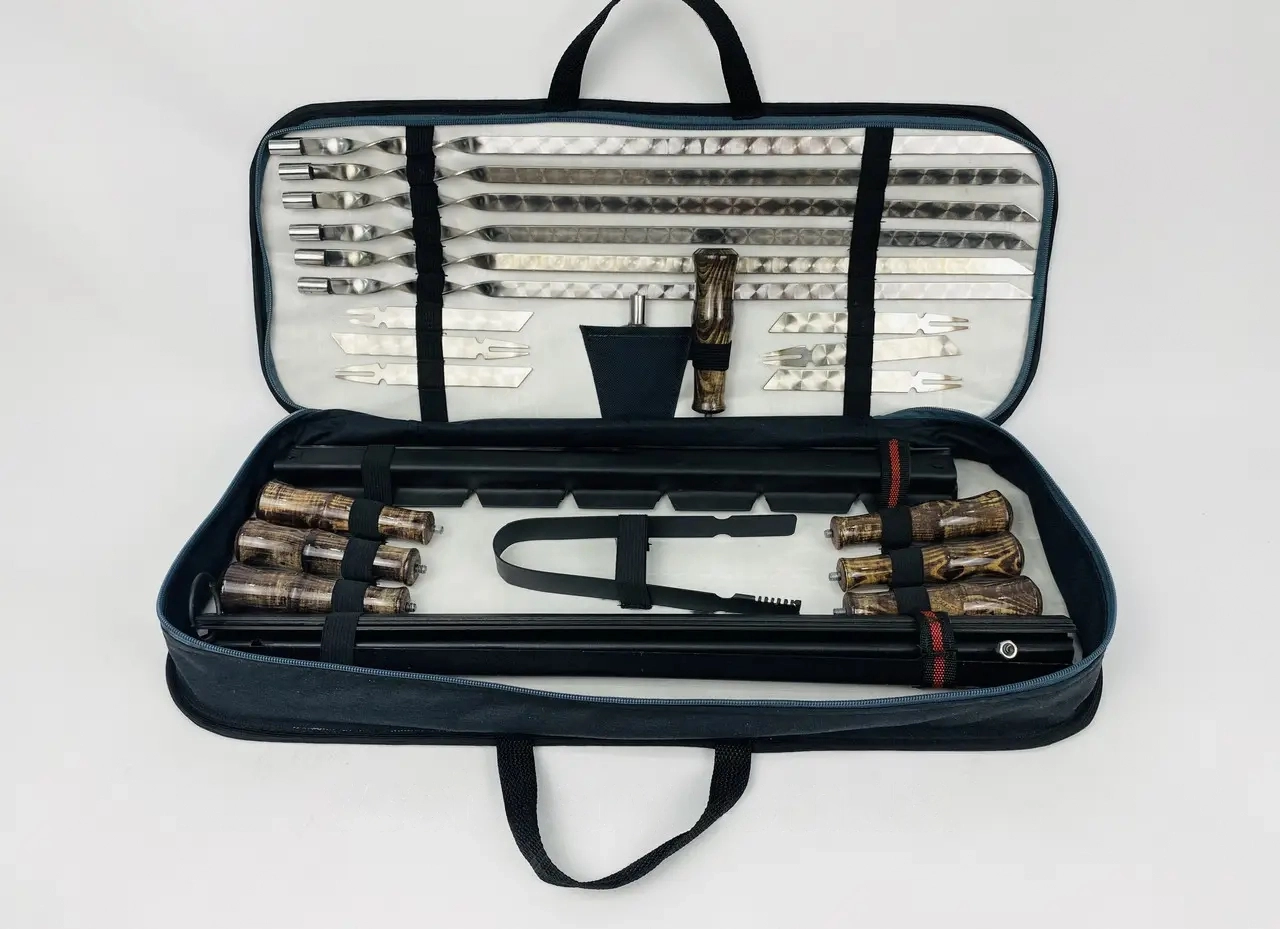 Набір шампурів №2 у кейсі (10461521)