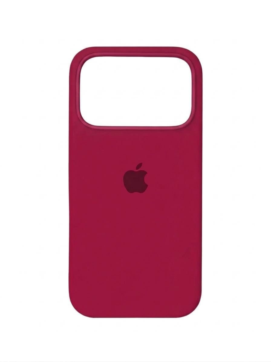Чехол для iPhone 17 Pro силиконовый Soft-touch Silicone Case Full Size (AA) Rose Red