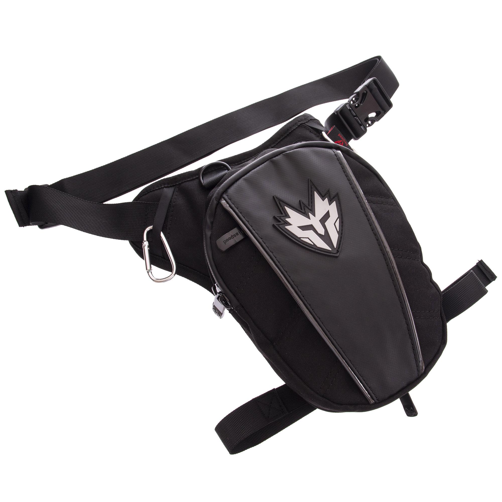 Сумка мотоциклиста набедренная Zelart JIASPEED M-2829 Черный (DR008403)