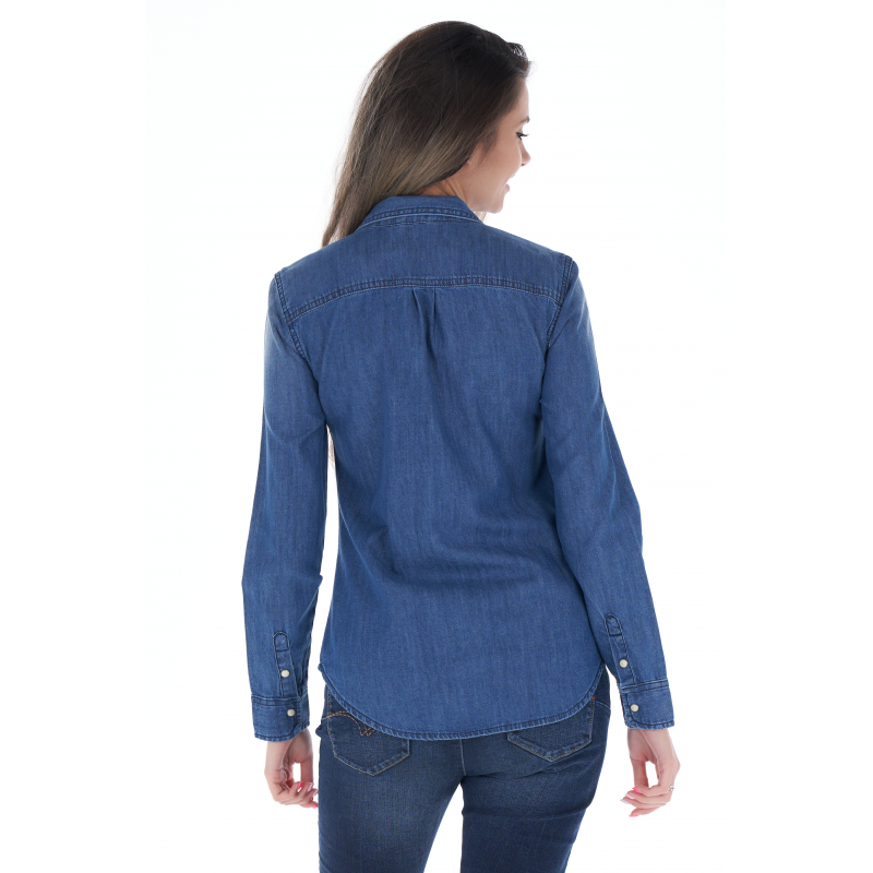 Рубашка женская Lee Cooper 60291003 L Синий - фото 2 Рубашка женская Lee Cooper 60291003 L Синий - фото 2