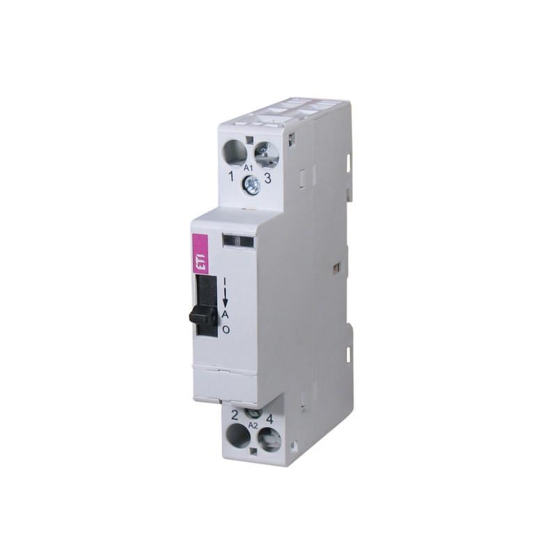 Контактор модульний ETI RD-R 20-20 2P 20А 2NO AC/DC ручне керування (2464042)