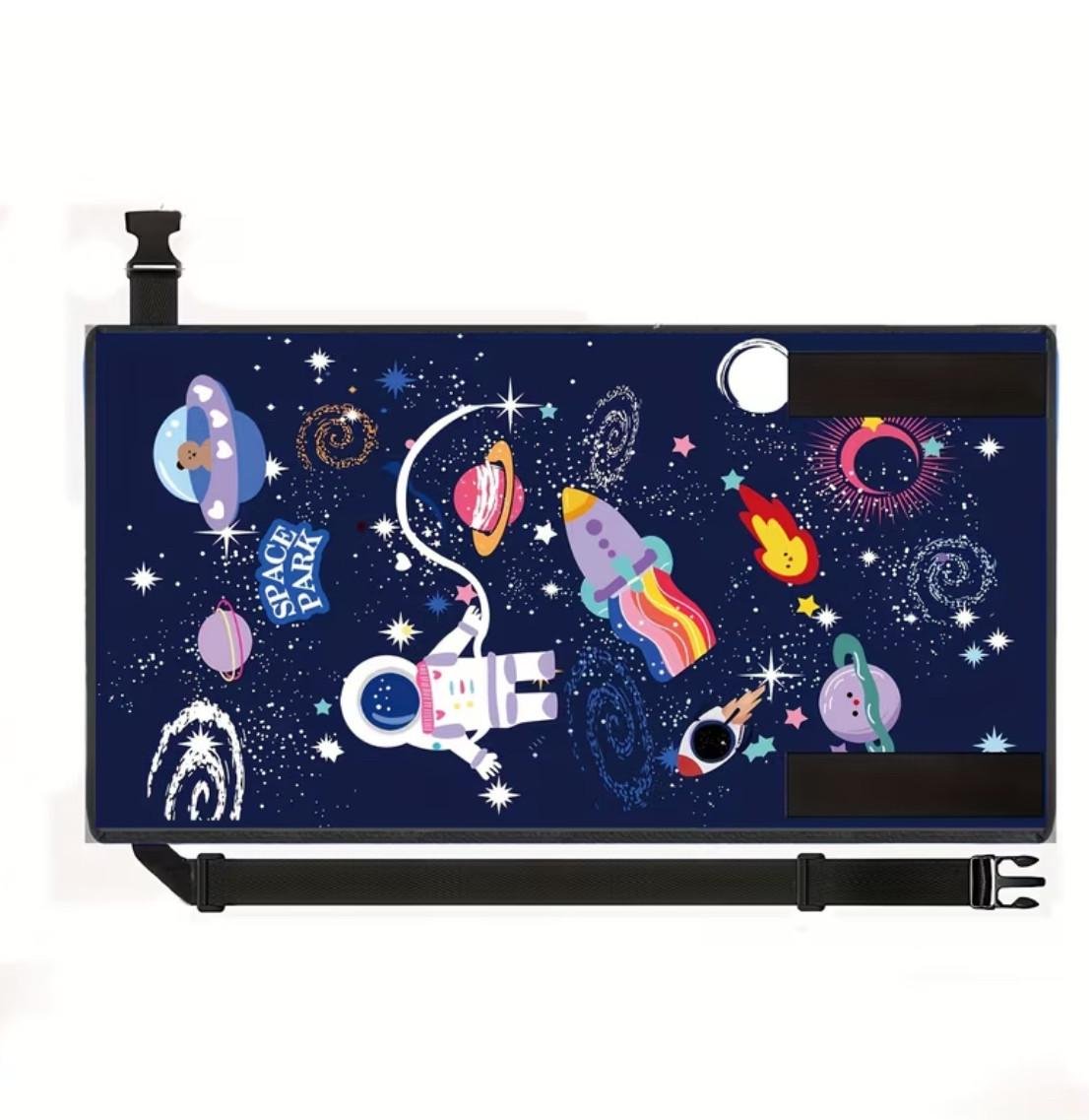 Кровать-гамак детская портативная для сидения в самолете и автобусе 79x44 см Синий (2863981548)