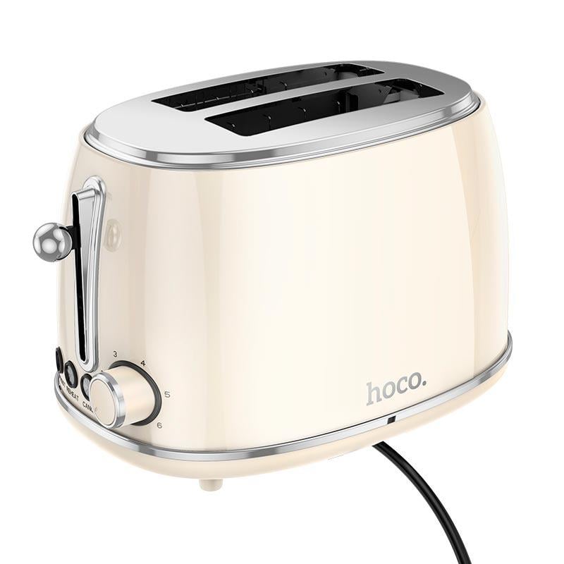 Тостер Hoco HE50 Retro toaster 850 Вт Білий (4ac42f3b) Тостер Hoco HE50 Retro toaster 850 Вт Білий (4ac42f3b)