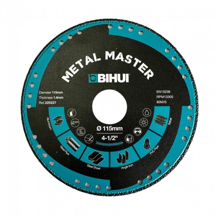 Диск алмазний BIHUI Metal Master 115x1,4x22,23 мм (DSBC115) Диск алмазний BIHUI Metal Master 115x1,4x22,23 мм (DSBC115)