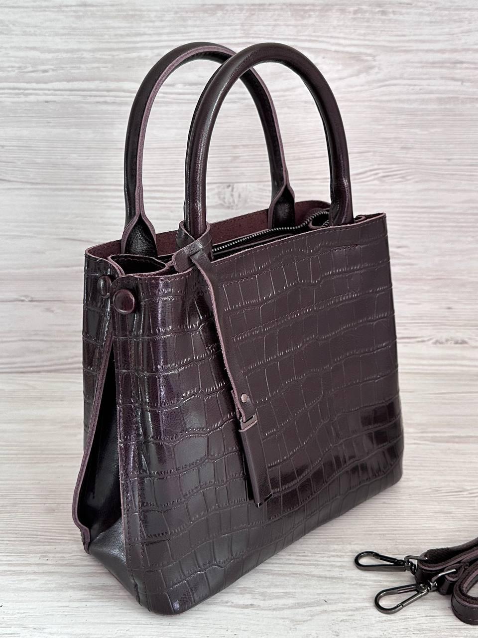 Сумка женская натуральная кожа Коричневый (76451/1)