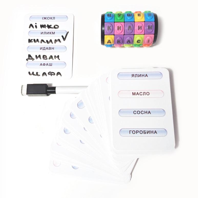 Настільна гра Zoia for Kids Читанка Секрети анаграм з криптексом на 5 рядів (М-012) - фото 2