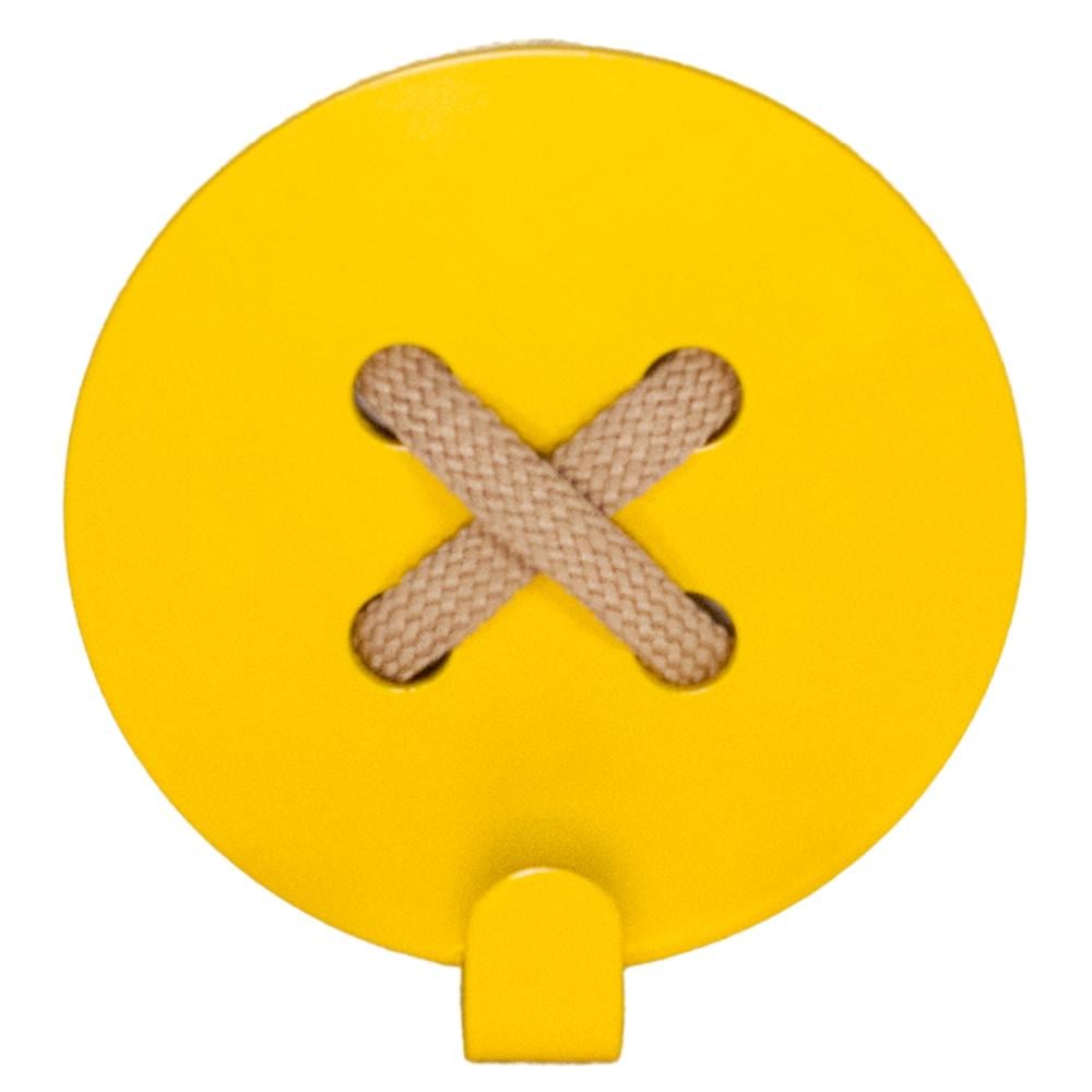 Крючок настенный Glozis Button H-023 8х8 см Yellow