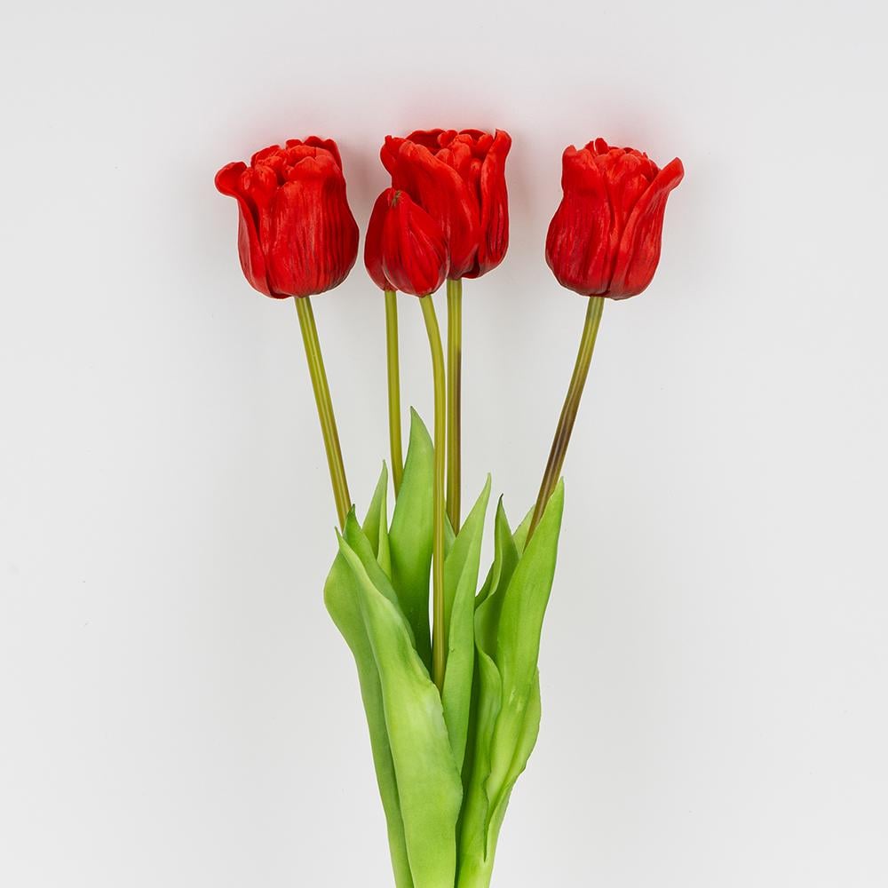 Букет латексных тюльпанов 5 бутонов 49 см Красный (2026-005/red) Букет латексных тюльпанов 5 бутонов 49 см Красный (2026-005/red)