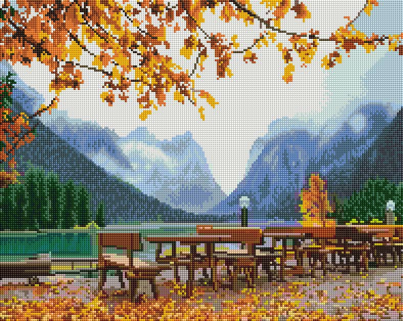 Алмазная мозаика на подрамнике Brushme Осень в горах 40x50 см (DBS1011) Алмазная мозаика на подрамнике Brushme Осень в горах 40x50 см (DBS1011)