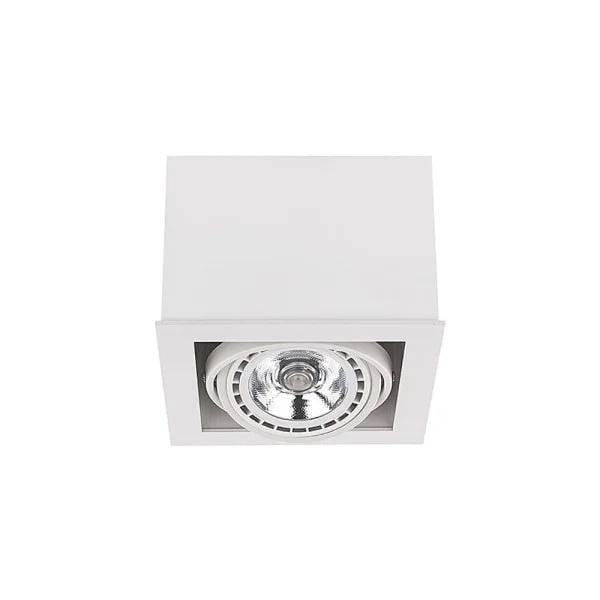 Точечный светильник-спот Nowodvorski 9497 Box GU10 ES111 15W IP20 Белый (28689558)