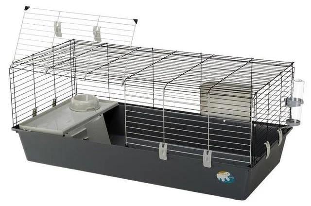 Клітка для кроликів і морських свинок Ferplast Rabbit 120 118х58,5х46 см Сірий (57053417С) - фото 1