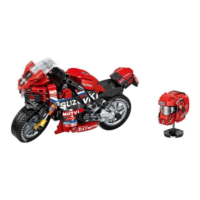 Конструктор мотоцикл Leibao 8103 Suzuki G2X R1000R 430 деталей