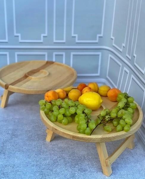 Столик сервировочный черешня/дуб 35х35х17 см (014ст) - фото 8 Столик сервировочный черешня/дуб 35х35х17 см (014ст) - фото 8