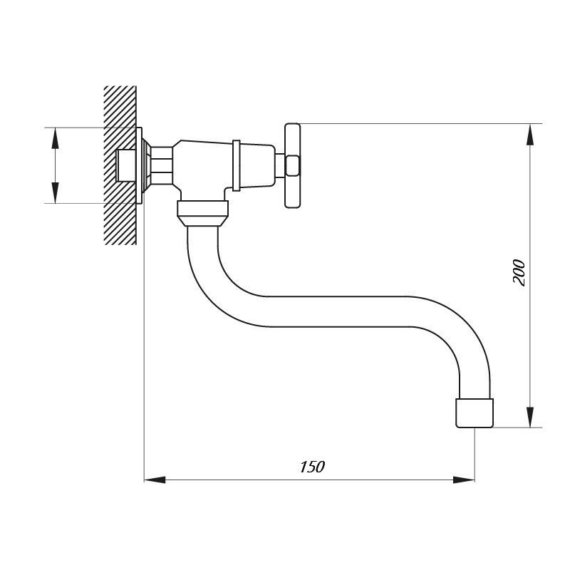 Кран для умывальника Zerix JIK13 102-A ZX3056 на одну воду Хром (64950) - фото 2 Кран для умывальника Zerix JIK13 102-A ZX3056 на одну воду Хром (64950) - фото 2