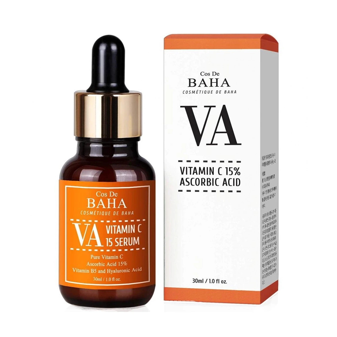 Сыворотка для лица Cos De BAHA Vitamin C 15% Serum VA с алоэ вера 30 мл (1856285846)