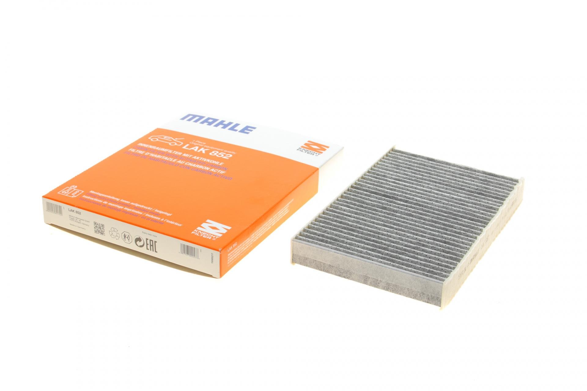 Фильтр салона KNECHT для Nissan Juke/Renault Fluence 1,5/1,6 dCi 10- угольный (LAK 852)