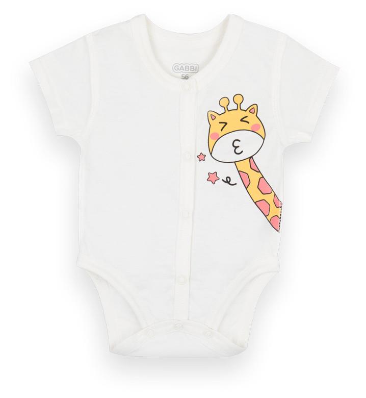 Боди детское для девочки GABBI ВD-21-3-1 Выбражуля 56 см Молочный (12591)