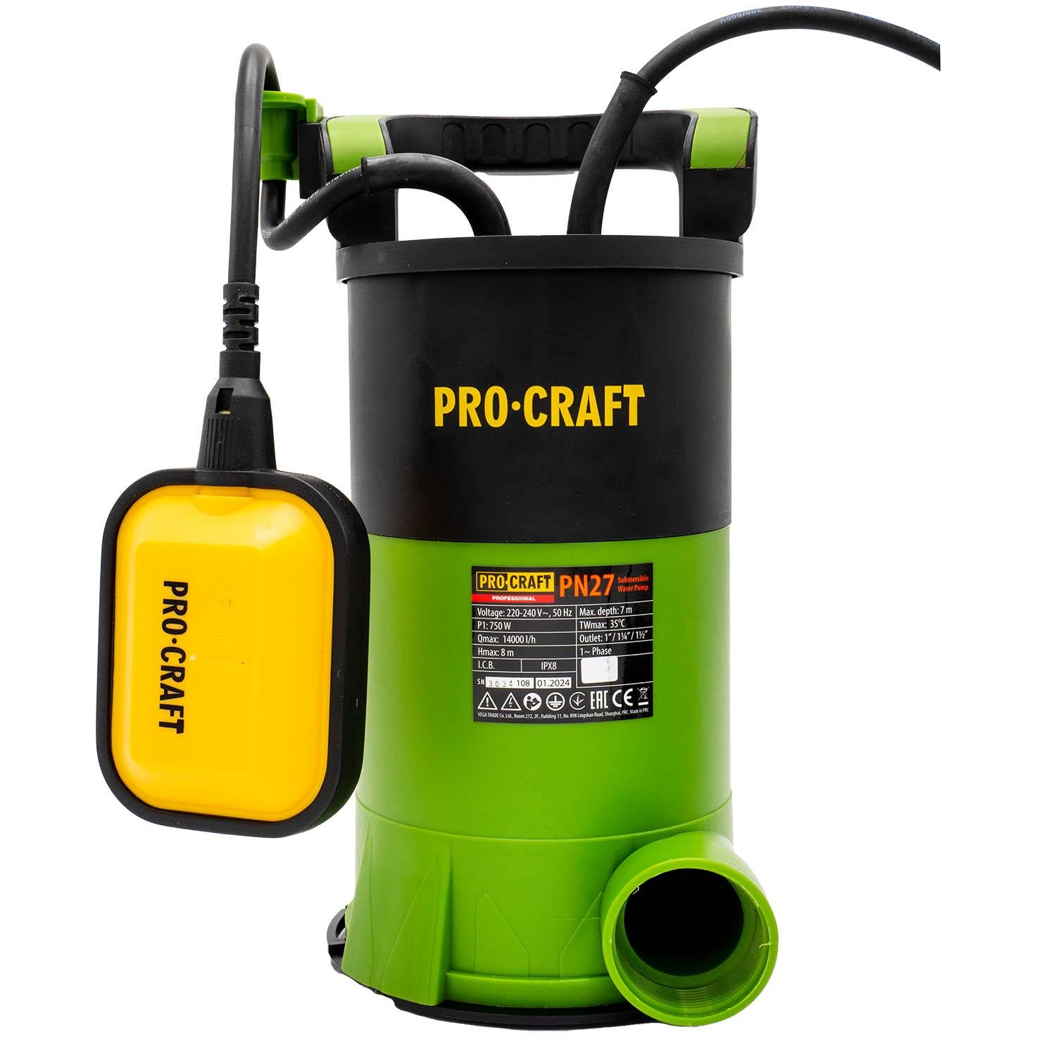 Насос дренажно-фекальный ProCraft PN27 (000027)