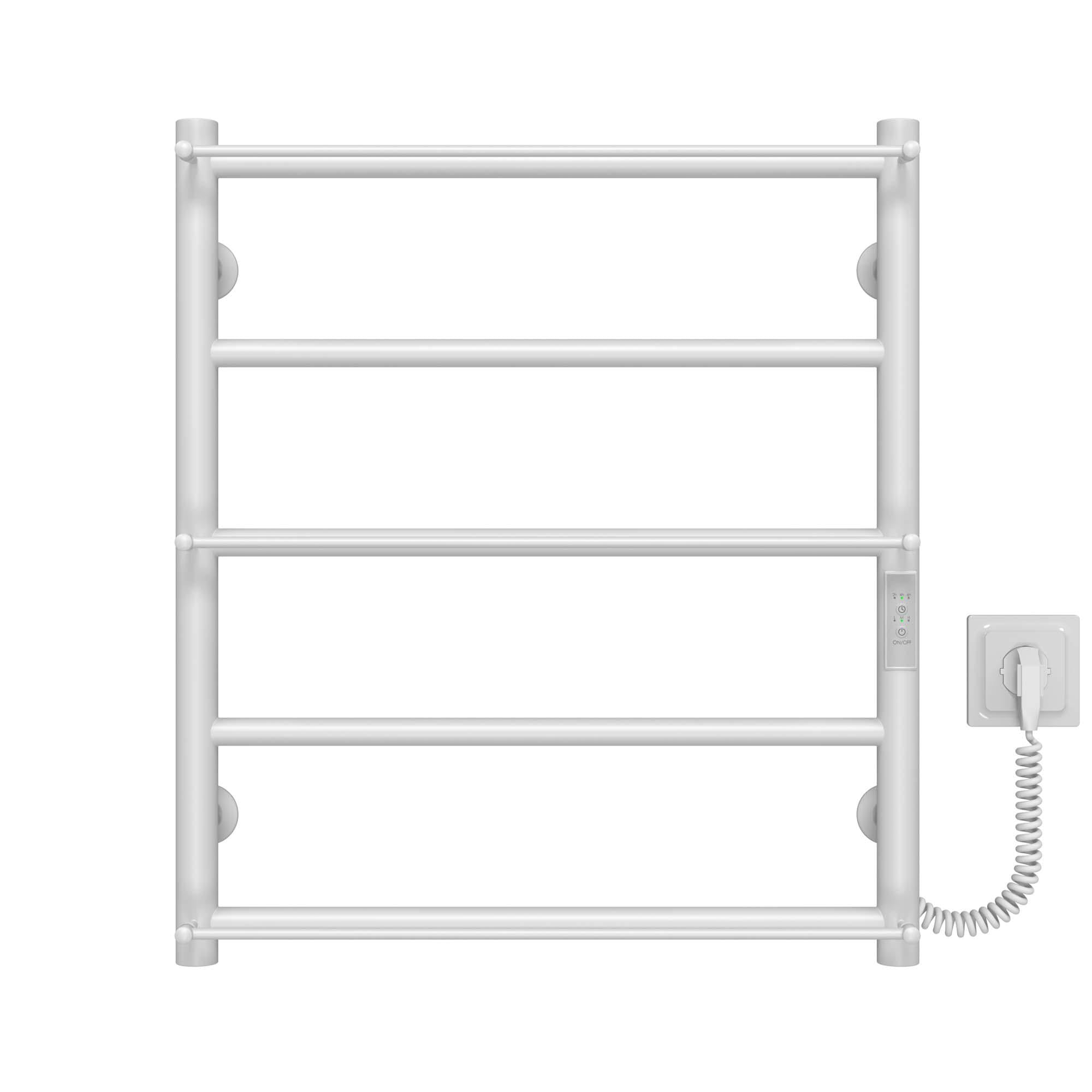 Полотенцесушитель электрический Deffi Ladder П5 WD03 нержавеющая сталь 500х600 мм Белый (C.LK.60.50.5.EWR3)