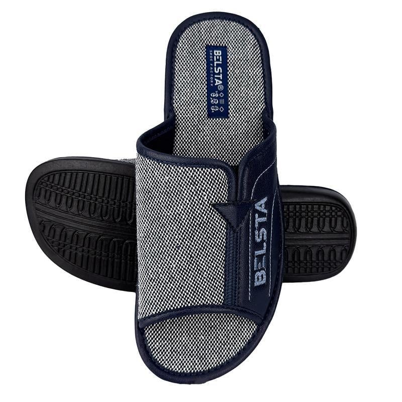 Комнатные мужские тапочки 514-4 p. 44 28 см Синий