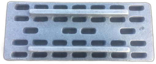 Колосник чавунний посилений з ребрами жорсткості 450х200 мм