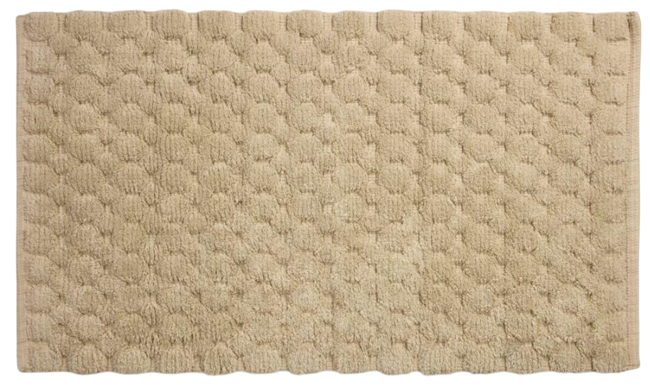 Коврик для ванной хлопок 50x80 см Бежевый (4c0e719b)