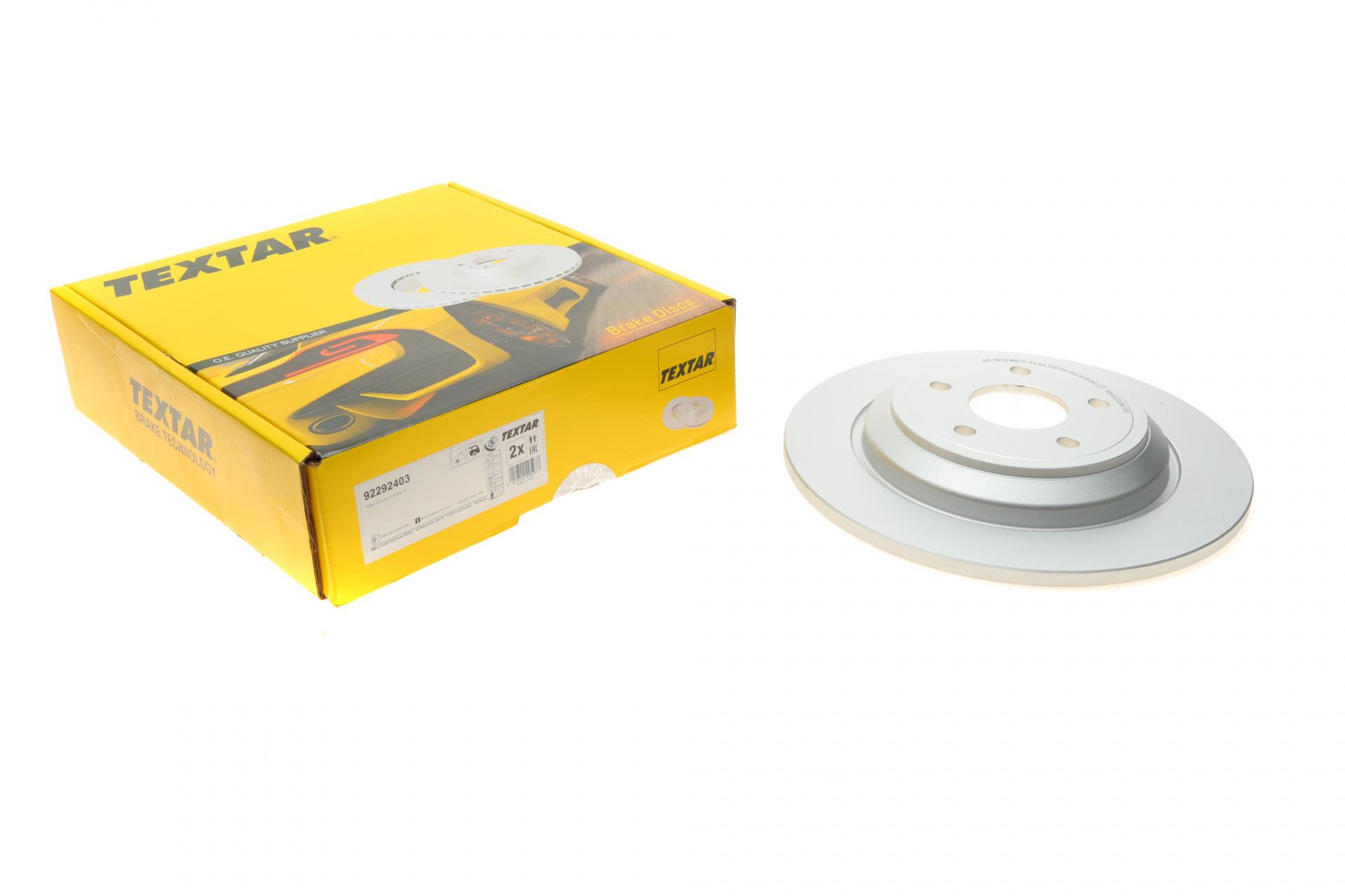 Диск тормозной задний TEXTAR для Ford Focus III/IV 10- PRO 302x11 мм (92292403)