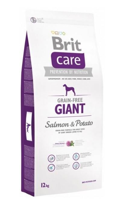 Корм для собак сухой Brit Care GF Giant Salmon and Potato для взрослых гигантских пород 12 кг