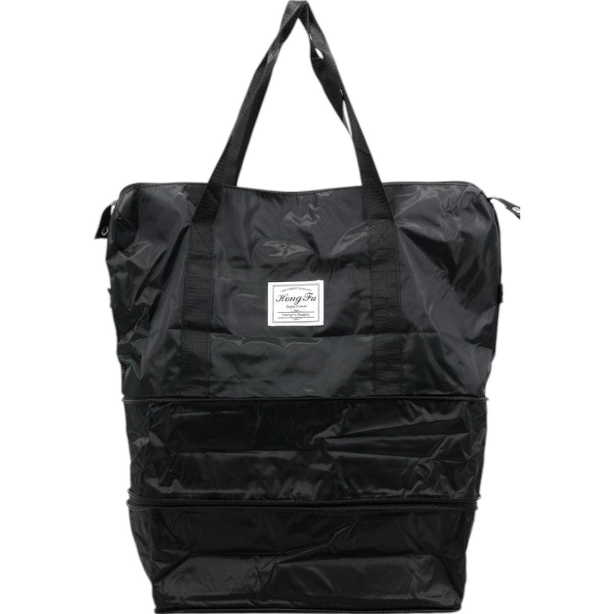 Сумка дорожня на колесах Hong Fu з розширенням Чорний (2950 TB)