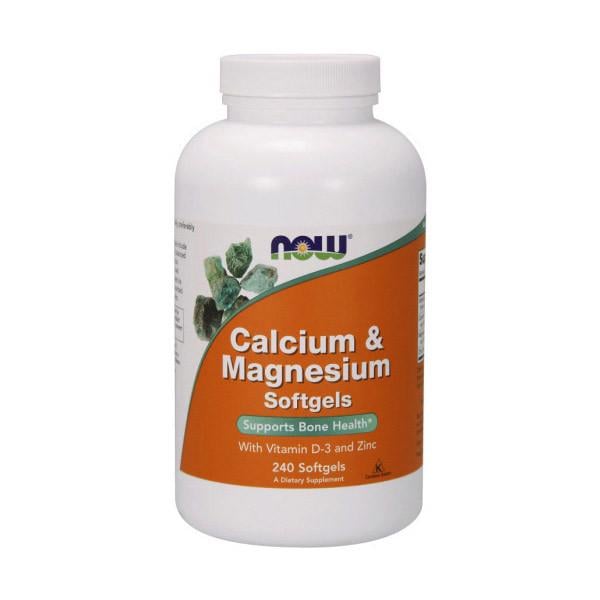 Мультиминеральный комплекс NOW Foods Calcium & Magnesium with D3 and Zink 240 Softgels