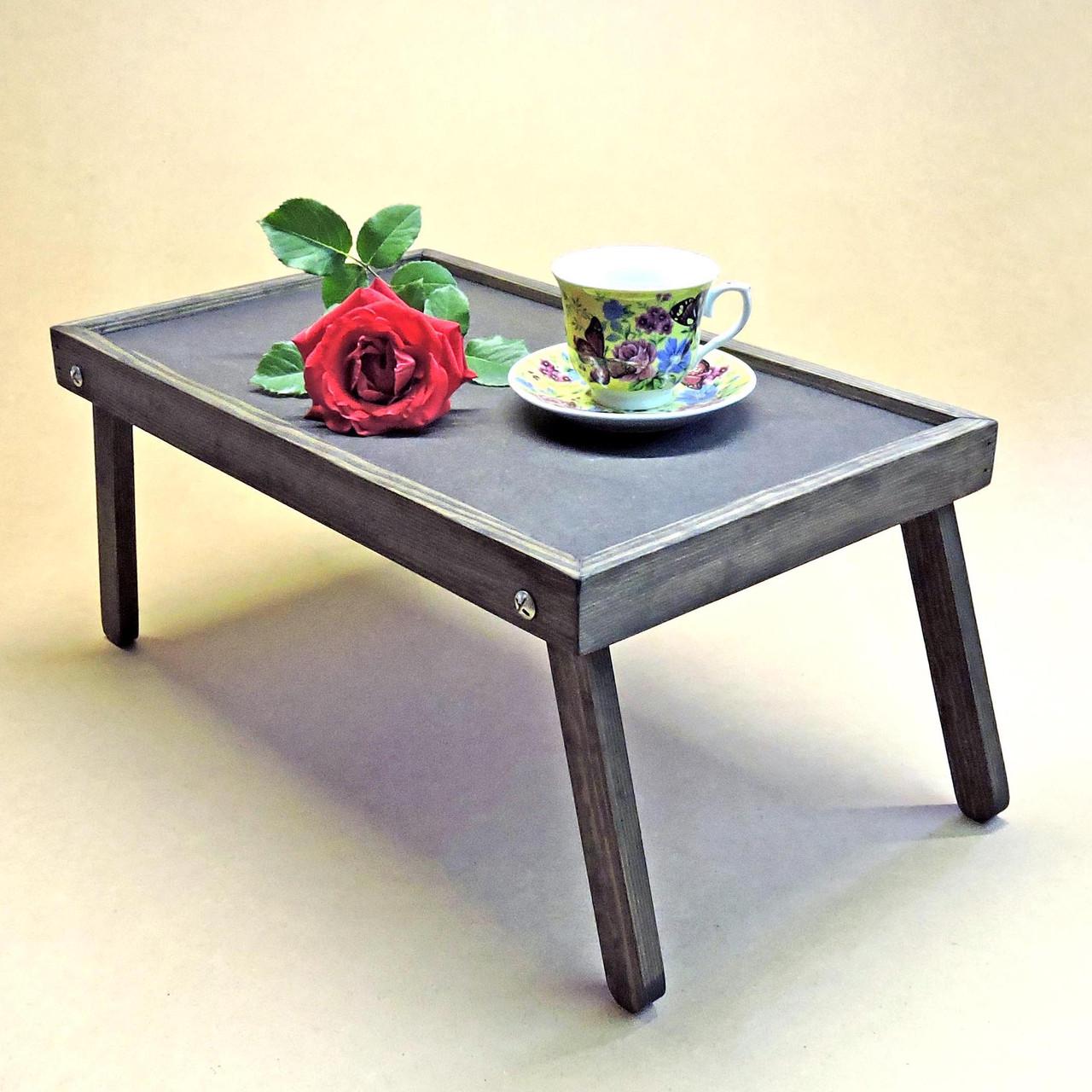 Столик-поднос для завтрака из дерева Орегон Морион (СТП-000111)