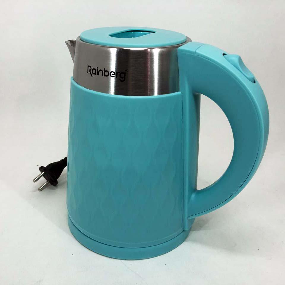 Електрочайник Rainberg RB-2226BR з нержавіючої сталі 2000 Вт 2 л Блакитний (322862) - фото 2 Електрочайник Rainberg RB-2226BR з нержавіючої сталі 2000 Вт 2 л Блакитний (322862) - фото 2