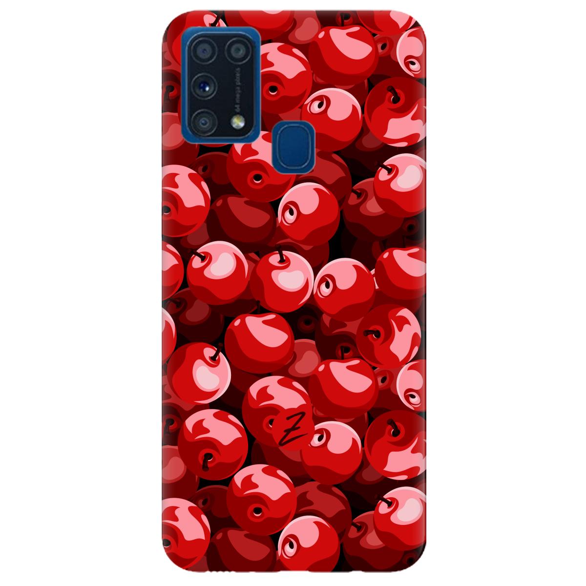 Силиконовый чехол Zorrov для Samsung Galaxy M31 - Cherry (14190040165099102)