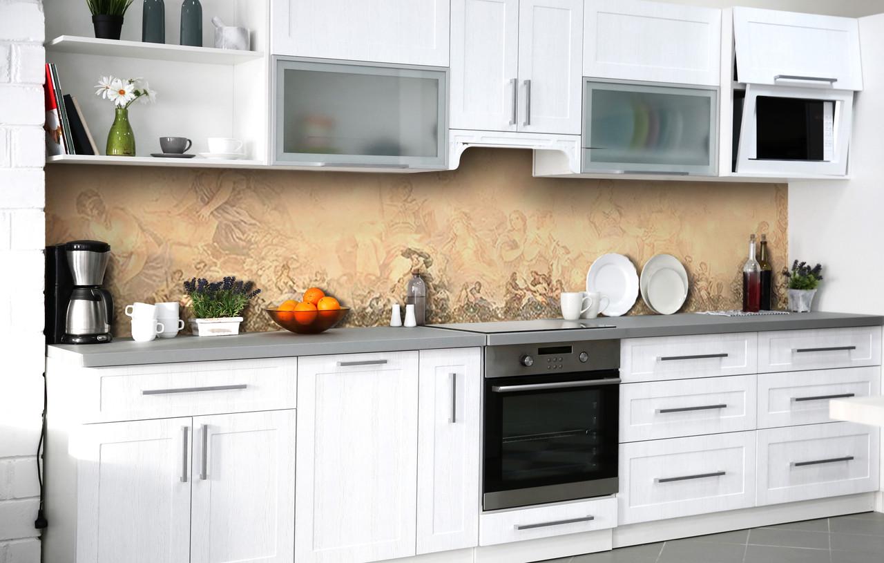 Кухонный фартук Античные сюжеты виниловый самоклеющийся 60х250 см