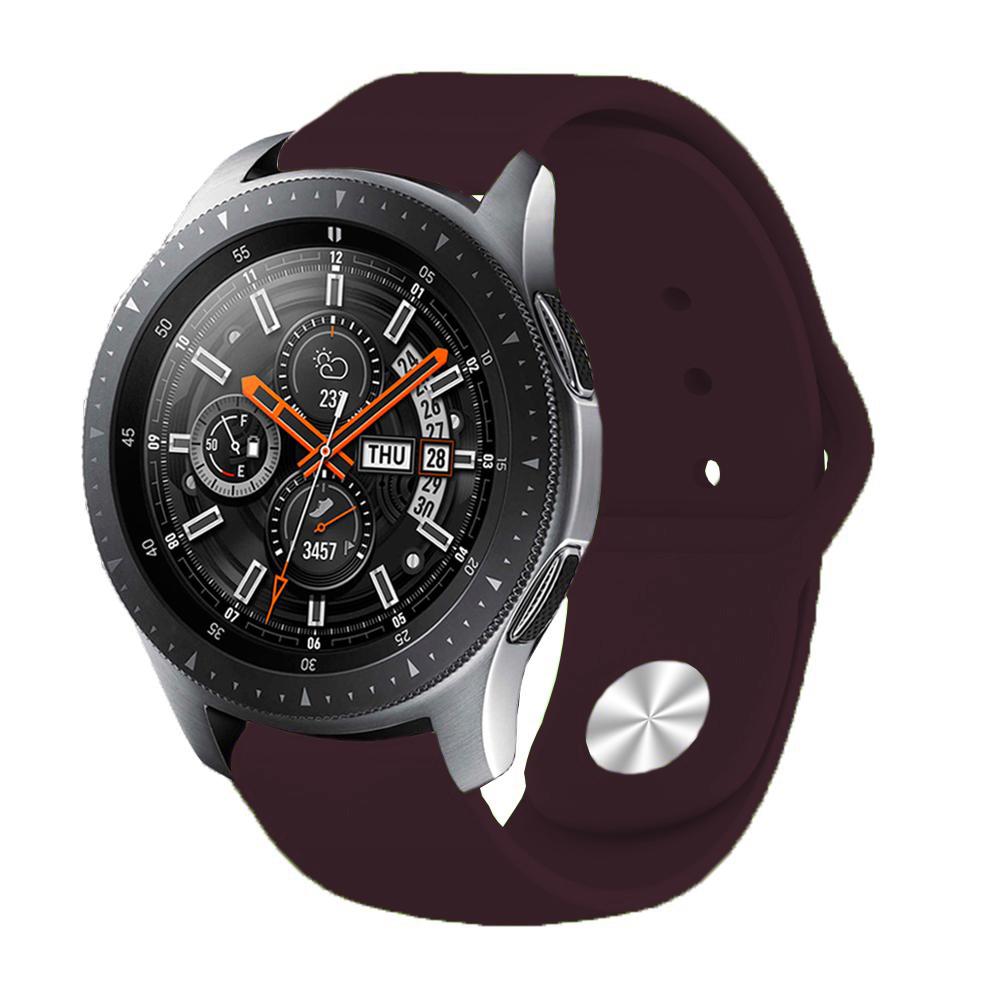 Силиконовый ремешок BeCover для Xiaomi iMi KW66/Mi Watch Color/Haylou LS01/Haylou LS02 Purple/Wine (706358) - фото 4